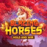 Blazing Horses Hold and Win logo